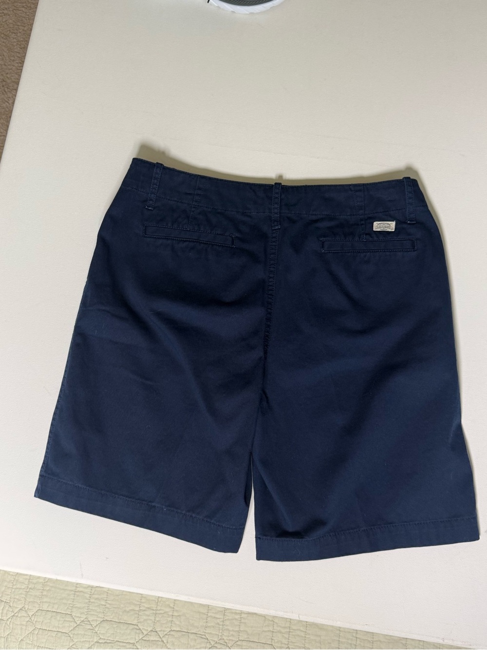 Lauren Ralph Lauren Navy Chino Bermuda Shorts Women’s Size 6 Preppy Classic - Picture 3 of 9